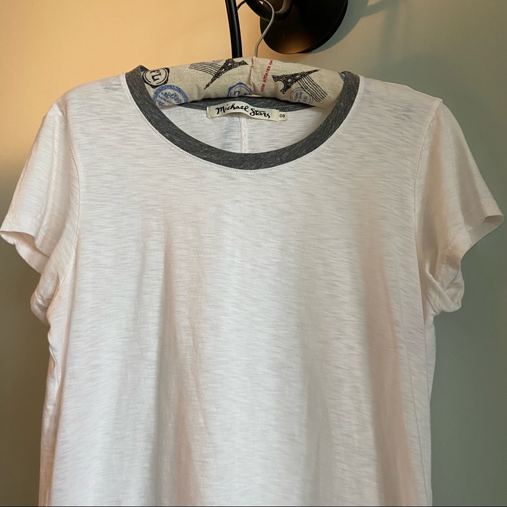 MICHAEL STARS
CREW NECK  RINGER TEE - Picture 2 of 6
